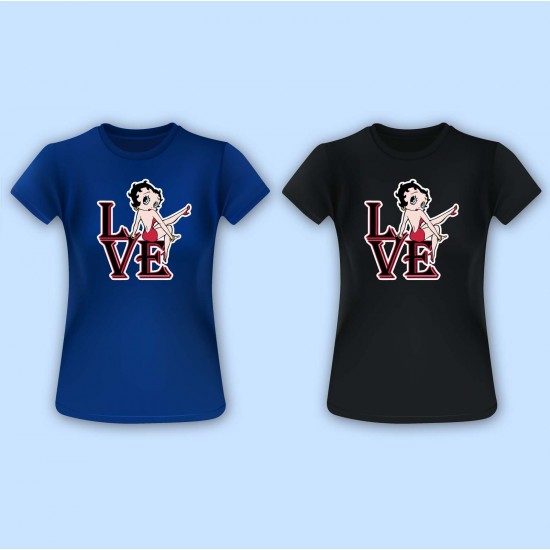 Betty Boop Love Vinyl Iron-On Decal