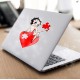 Betty Boop Heart Puzzle Vinyl Decal 