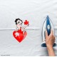 Betty Boop Heart Puzzle Vinyl Iron-On Decal 
