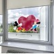Mickey & Minnie Heart Collection (Hide & Seek Heart) Static Cling Decal 