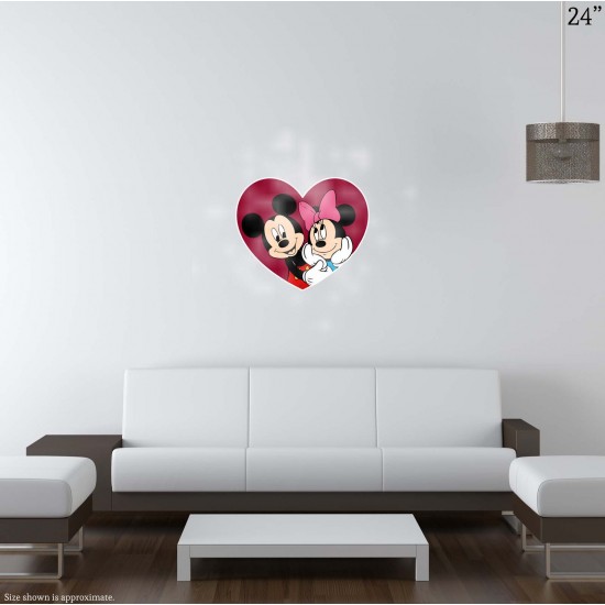 Mickey & Minnie Heart Collection (Love) Vinyl Decal 
