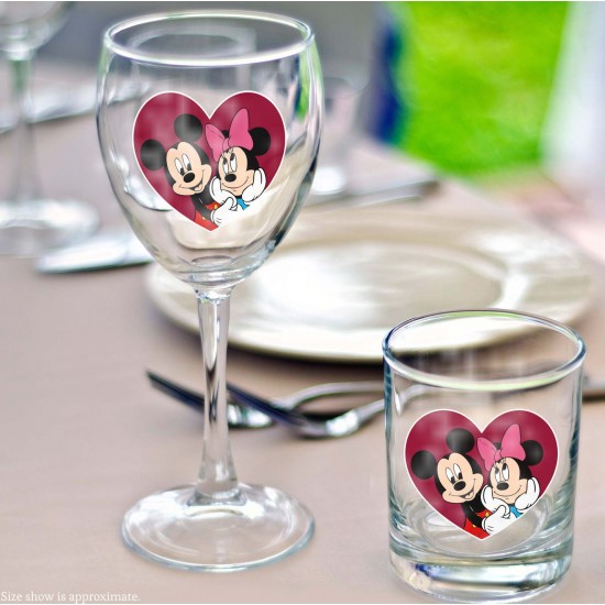 Mickey & Minnie Heart Collection (Love) Vinyl Decal 