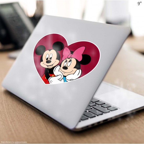 Mickey & Minnie Heart Collection (Love) Vinyl Decal 