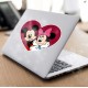 Mickey & Minnie Heart Collection (Love) Vinyl Decal 