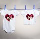 Mickey & Minnie Heart Collection (Love) Vinyl Iron-On Decal 
