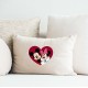 Mickey & Minnie Heart Collection (Love) Vinyl Iron-On Decal 