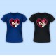 Mickey & Minnie Heart Collection (Love) Vinyl Iron-On Decal 