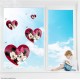 Mickey & Minnie Heart Collection (Love) Static Cling Decal 