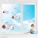 Mickey & Minnie Heart Hands Static Cling Decal 