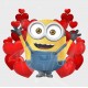 Minion Love Static Cling Decal