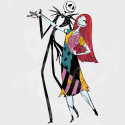 The Nightmare before Christmas Jack & Sally Dancing Static Cling Decal 