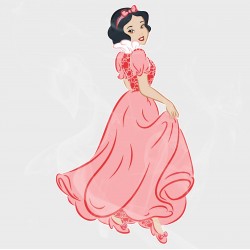 Snow White Love Static Cling Decal