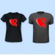 Heart Puzzle with Missing Piece Vinyl Iron-On Decal 
