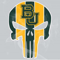 Game Day Skull Static Cling Decal Vol III
