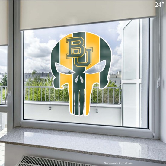 Game Day Skull Static Cling Decal Vol III