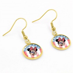 Minnie Mouse 4th of July Earrings