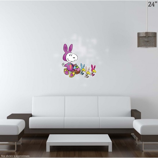 Comic Classics Snoopy & Woodstock Easter Bunnies Vinyl Decal 