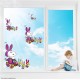 Comic Classics Snoopy & Woodstock Easter Bunnies Static Cling Decal 