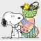 Comic Classics Snoopy & Woodstock Easter Basket Static Cling Decal