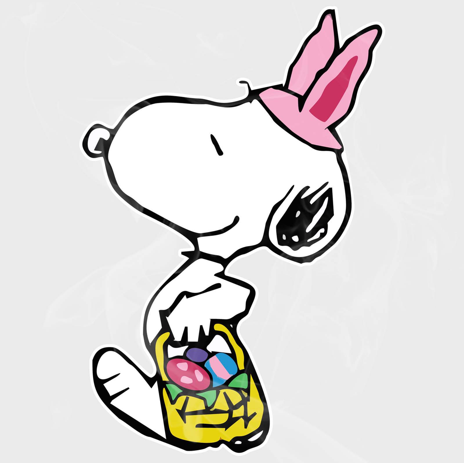 Peanuts Snoopy Easter Bunny Vinyl Decal