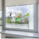 Comic Classics Snoopy & Woodstock Easter Wheel Barrow Static Cling Decal 