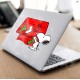 Comic Classics Snoopy Christmas Hanging Stockings Vinyl Decal 