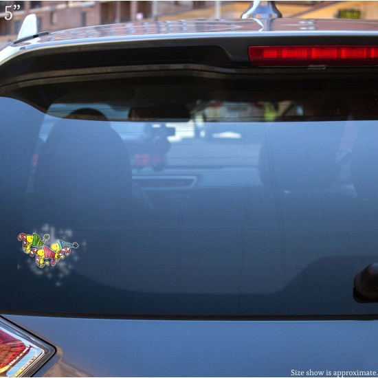 Comic Classics Christmas Candy Canes Vinyl Decal 