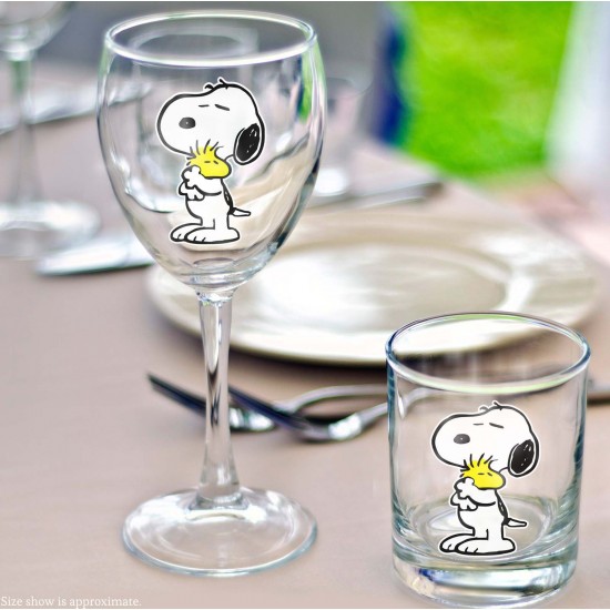 Comic Classics Snoopy Hugging Woodstock Vinyl Decal 