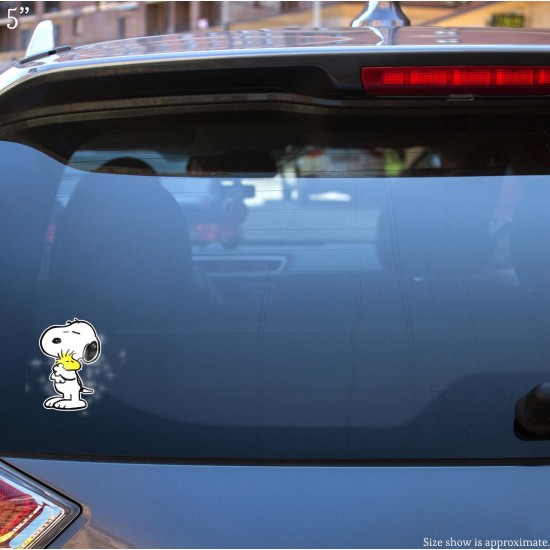 Comic Classics Snoopy Hugging Woodstock Vinyl Decal 