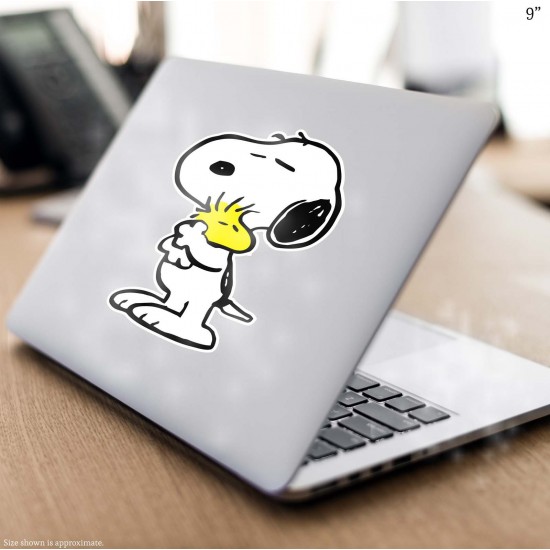 Comic Classics Snoopy Hugging Woodstock Vinyl Decal 