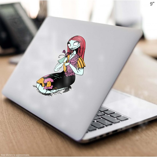 The Nightmare before Christmas Sally with a Dark Rose Vinyl Decal 