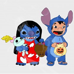 Lilo & Stitch Halloween Switch Static Cling Decal