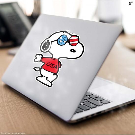 Peanuts Snoopy 4th Of July Usa Vinyl Decal 