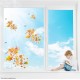 Autumn Leaves Tree Branch Static Cling Decal 