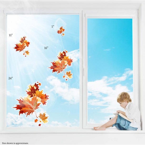 Autumn Leaves Falling Leaves Static Cling Decal 