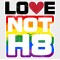 Love Not Hate Vinyl Iron-On Decal 