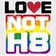 Love Not Hate Vinyl Iron-On Decal 