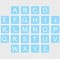 Game Tile Letter Set Static Cling Decal (Multiple Color Options Available)