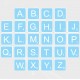 Game Tile Letter Set Static Cling Decal (Multiple Color Options Available)