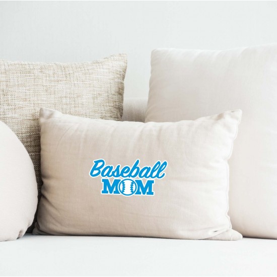 Baseball Mom Vinyl Iron-On Decal (Multiple Color Options Available)