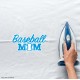 Baseball Mom Vinyl Iron-On Decal (Multiple Color Options Available)