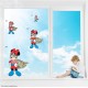Minnie Superhero Autism Awareness Static Cling Decal