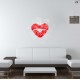 Lip Heart Vinyl Decal 