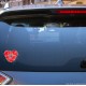 Lip Heart Vinyl Decal 