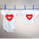 Lip Heart Vinyl Iron-On Decal 