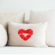 Lip Heart Vinyl Iron-On Decal 