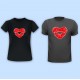 Lip Heart Vinyl Iron-On Decal 