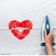 Lip Heart Vinyl Iron-On Decal 