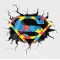 Superhero Autism Awareness Breaking Out Vinyl Decal Vol II