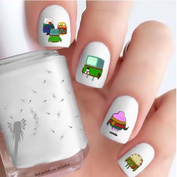 Adventure Time Christmas Nail Decals